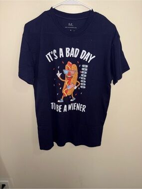 IML Black Graphic Tee - "It's a Bad Day to Be a Wiener"